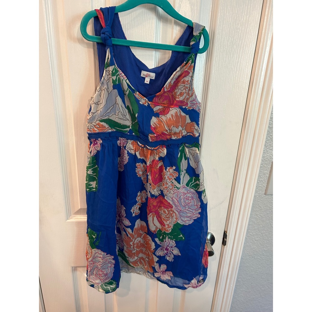 s.Oliver‎ Dress Blue Floral Empire Waist Sleeveless Summer Party Kids Size 140